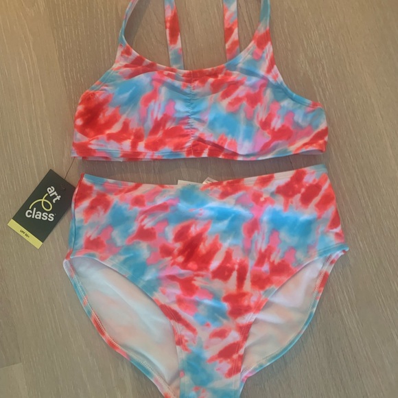 Firm price Art Class Red and Blue Bikini Swim Set - Picture 1 of 1